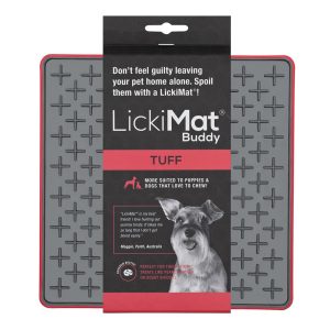 LickiMat Buddy TUFF lízacia podložka 20 x 20 cm červená