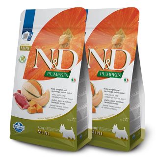 Farmina N&D dog PUMPKIN (GF) adult mini, duck & cantaluope 2 x 2 kg