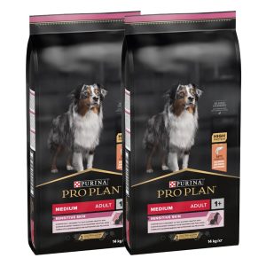 PRO PLAN MEDIUM ADULT SENSITIVE SKIN losos 2 x 14 kg