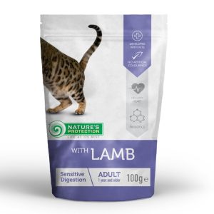 Natures Protection cat adult sensitive digestion lamb 100 g