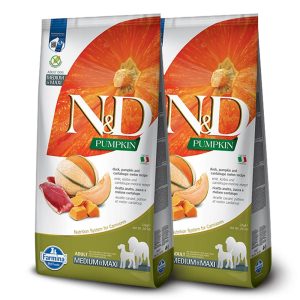 Farmina N&D dog PUMPKIN (GF) adult medium & maxi, duck & cantaluope 2 x 12 kg