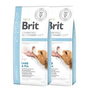 Brit Veterinary Diets GF dog Obesity 2 x 12 kg