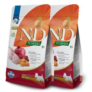 Farmina N&D dog PUMPKIN (GF) adult mini, quail & pomegranate 2 x 2 kg