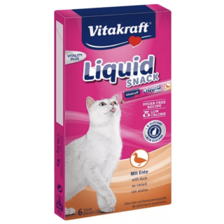 Vitakraft - Liquid Snack s kačacím mäsom - 6 x 15 g