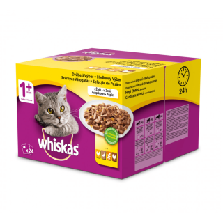 WHISKAS® kapsičky Hydinový výber v želé 24 x 100g