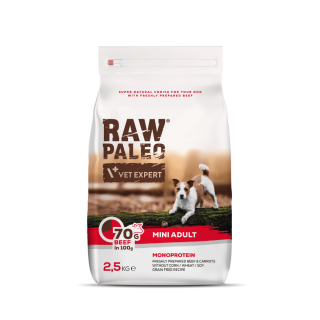 VetExpert Raw Paleo adult mini beef 2,5 kg