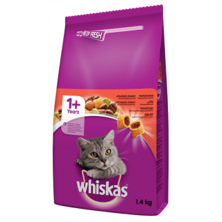 Whiskas hovadzi 1,4kg