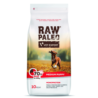 VetExpert Raw Paleo puppy medium beef