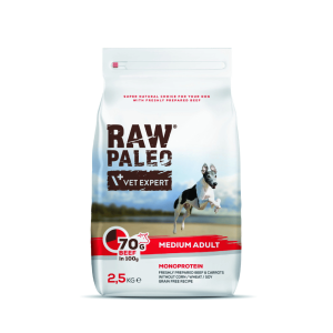 VetExpert Raw Paleo adult medium beef 2,5 kg