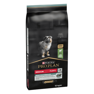 PRO PLAN MEDIUM PUPPY SENSITIVE DIGESTION jahňacie 12 kg