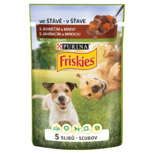 FRISKIES Adult s jahňacím a mrkvou v šťave 100 g