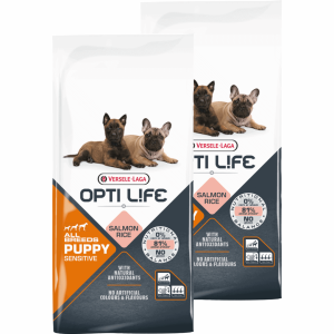 Versele Laga Opti Life Puppy Sensitive losos ryža 2 x 12,5 kg