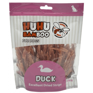 Huhubamboo Excellent sušené kačacie prúžky 250g