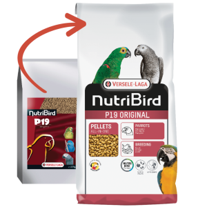 VL NutriBird P19 Original- extrudy pre chov, preperovanie a zvýšené nároky veľkých papagájov s tuzemským ovocím 10kg