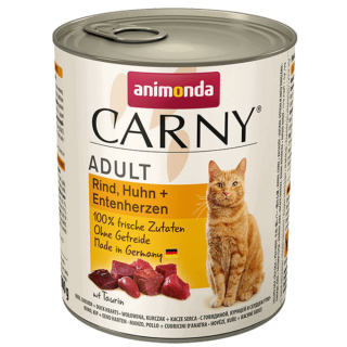 ANIMONDA Carny Adult hovädzie, kura + kačacie srdiečka 800 g