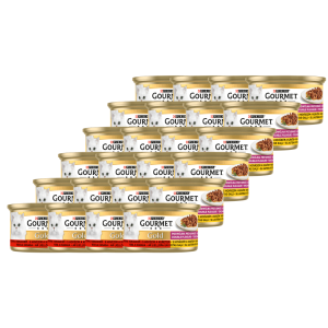 GOURMET Gold Double Pleasure s hovädzím a kuraťom 85 g