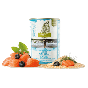 ISEGRIM dog Junior Salmon with Millet, Blueberries & Wild Herbs