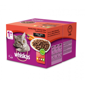 Whiskas kapsička Klasický výber v šťave 24 x 100g