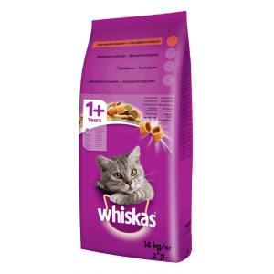 Whiskas granule s hovädzím mäsom 14 kg