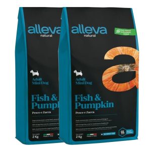 Alleva NATURAL dog adult mini fish & pumpkin 2 x 12 kg