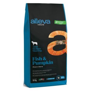 Alleva NATURAL dog adult medium & maxi fish & pumpkin 12 kg