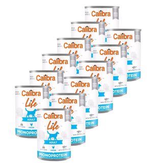 Calibra Dog Life konzerva Adult Chicken with rice 12 x 400 g