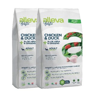 Alleva HOLISTIC dog adult mini chicken & duck 2 x 12 kg