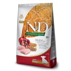 N & D dog LG puppy mini chicken & pomegranate 7 kg