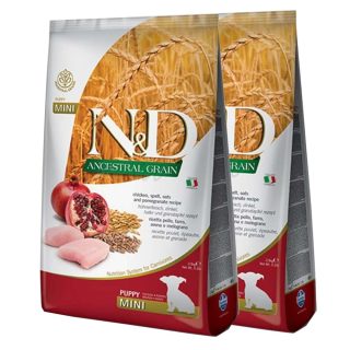 N & D dog LG puppy mini chicken & pomegranate 2 x 7 kg