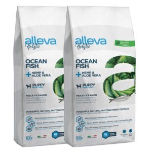 Alleva HOLISTIC dog puppy & junior medium fish 2 x 12 kg