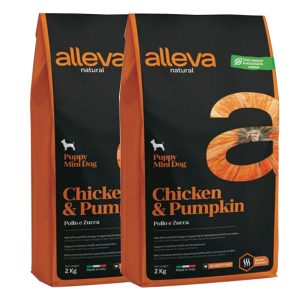 Alleva NATURAL dog puppy mini chicken & pumpkin 2 x 12 kg