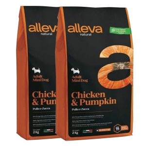 Alleva NATURAL dog adult mini chicken & pumpkin 2 x 12 kg