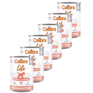 Calibra Dog Life konzerva Puppy & Junior Lamb & rice 6 x 400 g