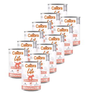 Calibra Dog Life konzerva Puppy & Junior Lamb & rice 12 x 400 g