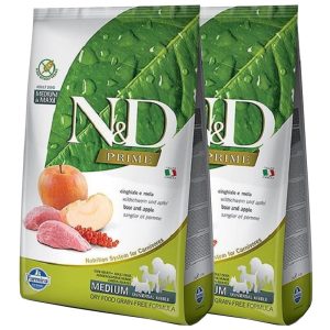 Farmina N & D dog PRIME (GF) adult medium & maxi, boar & apple 2 x 12 kg