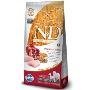 N & D dog LG light adult medium&maxi chicken & pomegranate 2 x 12 kg