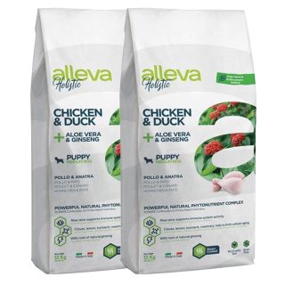 Alleva HOLISTIC dog puppy & junior medium chicken 2 x 12 kg