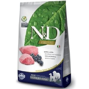 Farmina N & D dog PRIME (GF) adult medium & maxi, lamb & blueberry 12 kg