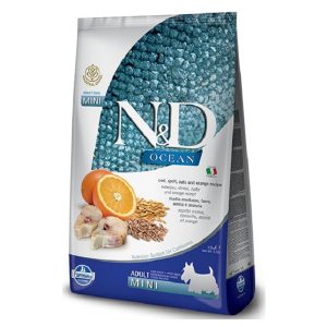 N & D dog LG OCEAN Adult Mini Codfish & Orange 7 kg