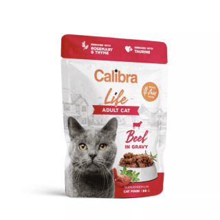 Calibra Cat Life kapsička Adult Beef in gravy 85g