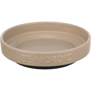 BE NORDIC keramická miska plytká, 0.3l / 16 cm, šedohnedá