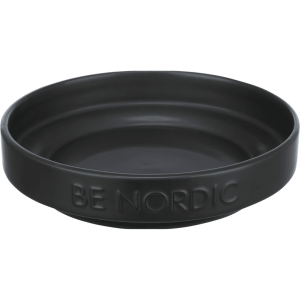 BE NORDIC keramická miska plytká, 0.3l / 16 cm, čierna