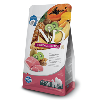 Farmina N & D dog TROPICAL SELECTION (AG) adult medium & maxi, pork 2 kg