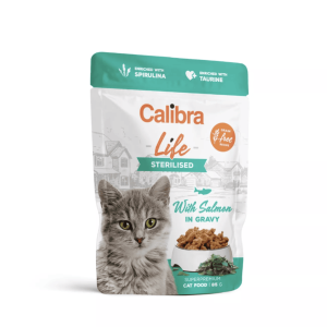 Calibra Cat Life kapsička Sterilised Salmon in gravy 85g