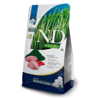 Farmina N&D dog SPIRULINA (GF) puppy medium & maxi, lamb 7 kg