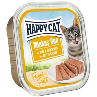 Happy Cat Minkas Duo Paté – Hovädzie & Králik 100 g