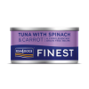 FISH4DOGS Konzerva pre psov Finest tuniak s mrkvou a špenátom 85g