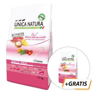 Unica Natura MAXI Raw Ham, Rice 12 k