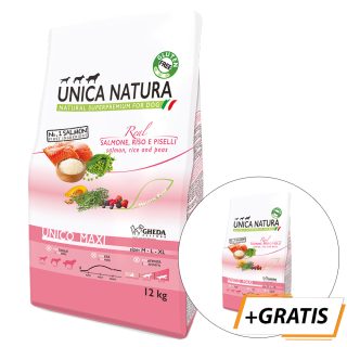 Unica Natura MAXI Salmon, Rice & Pe 12 k