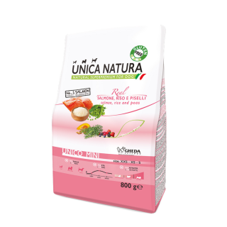 Unica Natura Mini Losos, ryža, zemi.800g